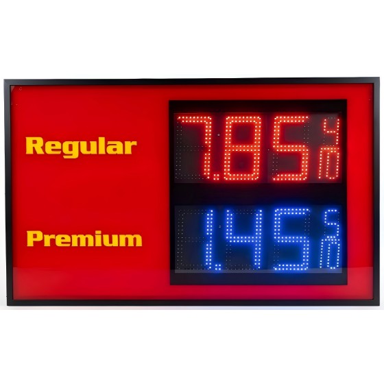 10 Inch IP67 LED Gas Price Sign 8.88-9-10